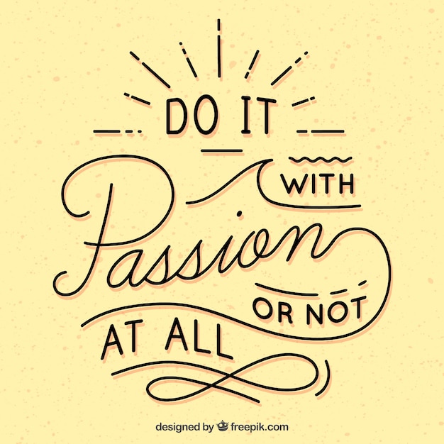 vintage lettering with inspirational phrase