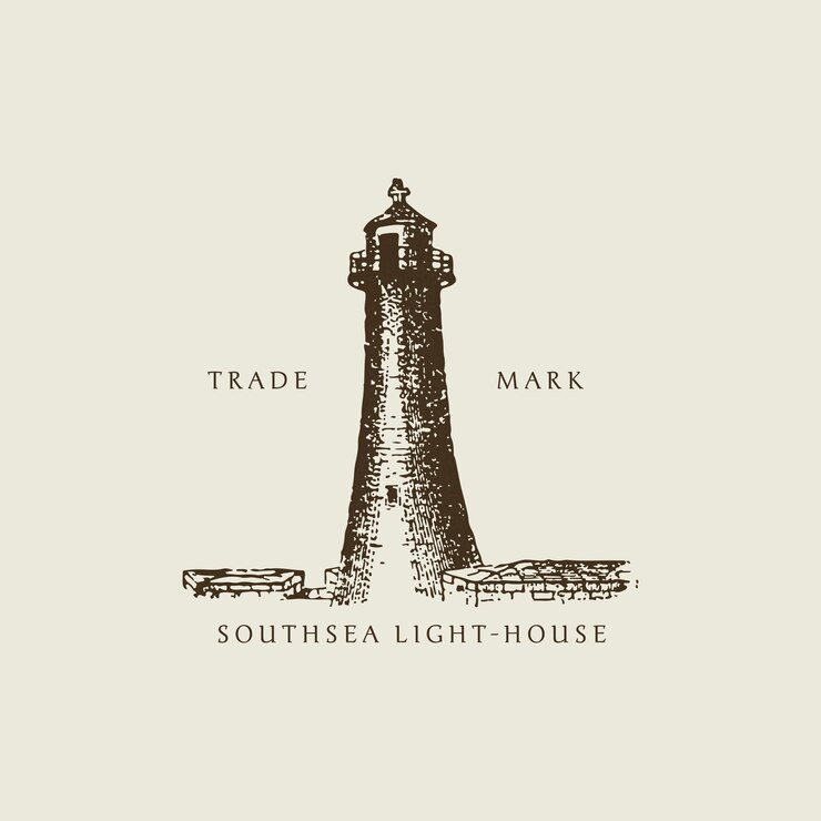 Free Vector vintage light house illustration