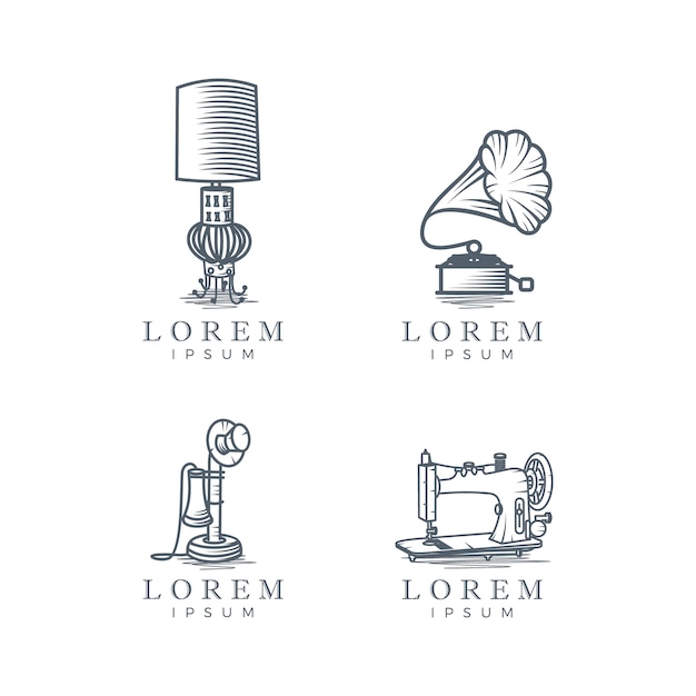 Винтажная коллекция логотипов