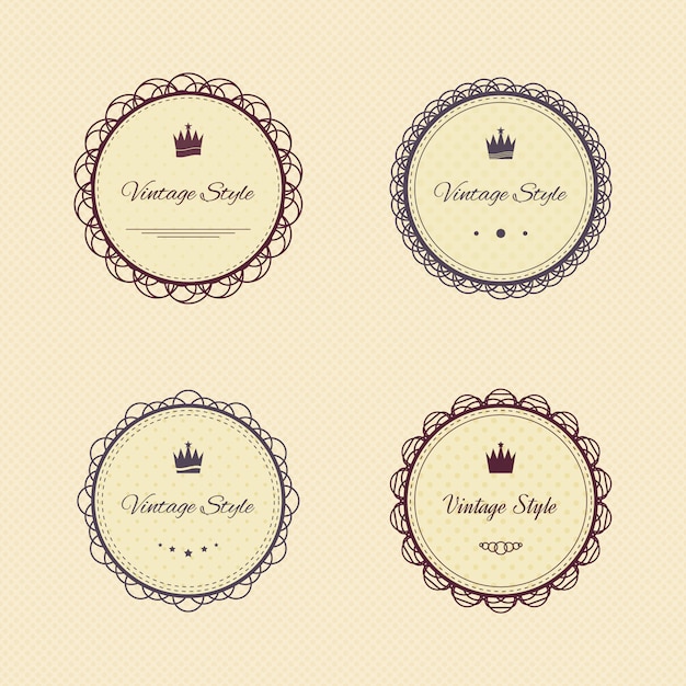 Free vector vintage logo collection