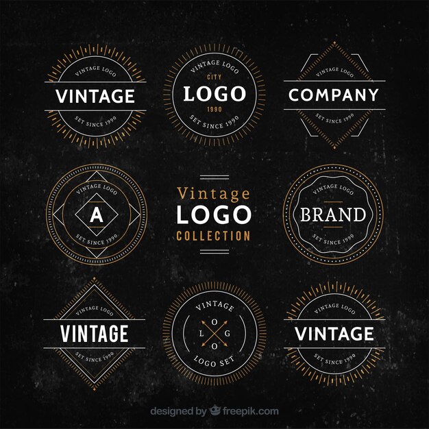 Raccolta logo vintage