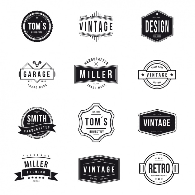 Коллекция Vintage логотипы
