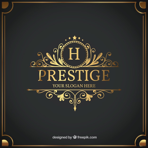 Free vector vintage and luxury logo template