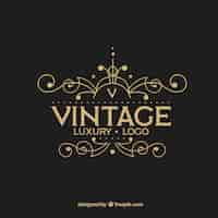 Free vector vintage and luxury logo template