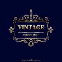 Free vector vintage and luxury logo template