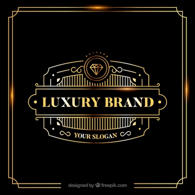 Free vector vintage and luxury logo template