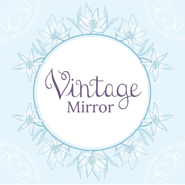 Free vector vintage mirror background