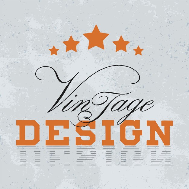 Vintage mockup logo design vector