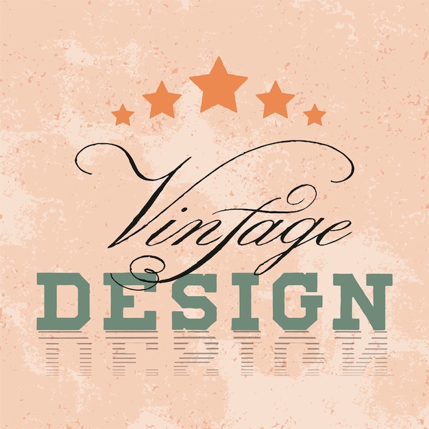 Vintage mockup logo design vettoriale