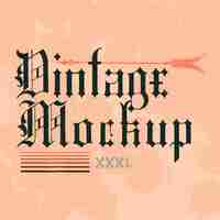 Free vector vintage mockup logo design vector