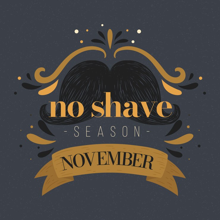 मुफ़्त वेक्टर vintage movember no shave season background