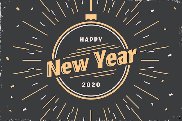 Free vector vintage new year background