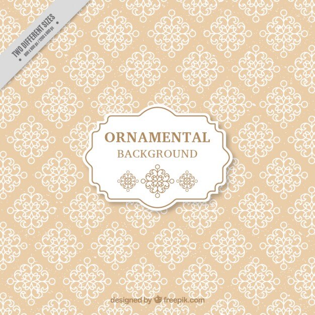 Free Vector vintage ornamental background 