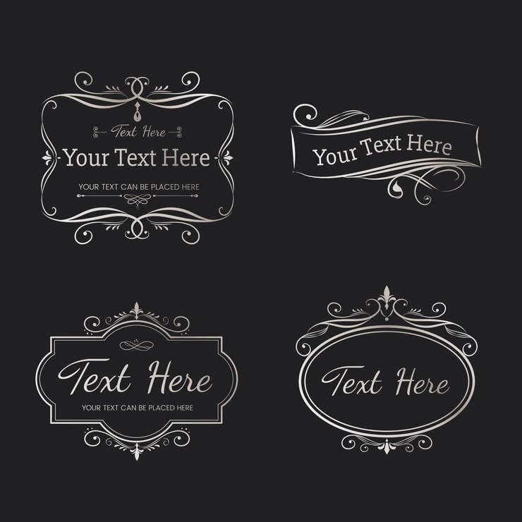 Free Vector vintage ornamental banners