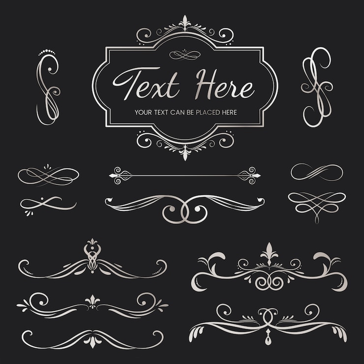 Free Vector vintage ornamental design elements