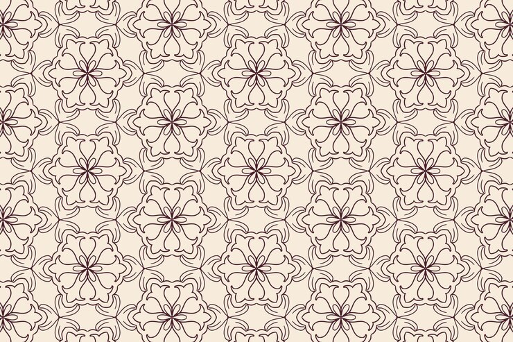 Free Vector vintage ornamental floral pattern background