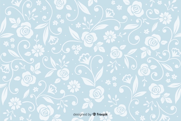 Vintage ornamental flowers background