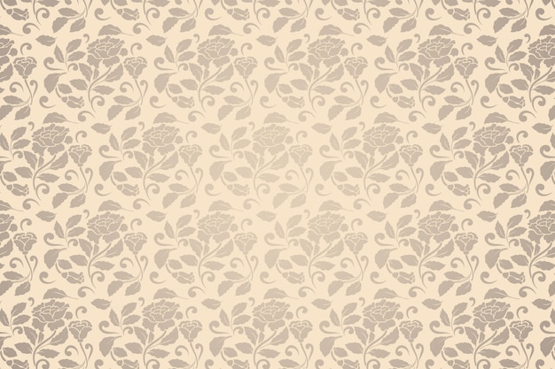 Free vector vintage ornamental flowers background