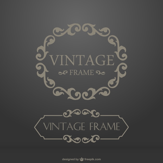 Free vector vintage ornamental frame