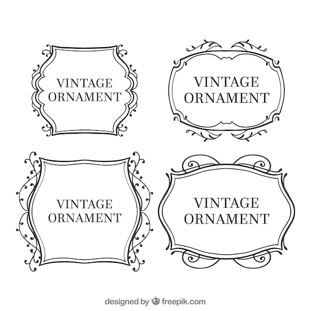 Vintage ornaments collection