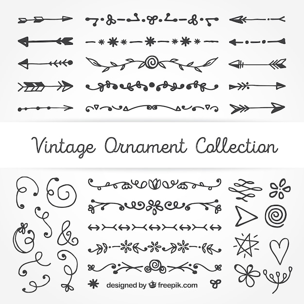Vintage ornaments collection
