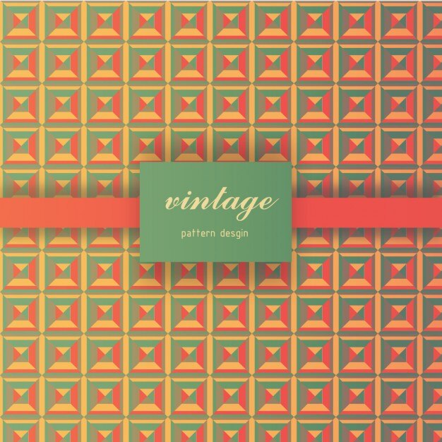 Free Vector vintage pattern design