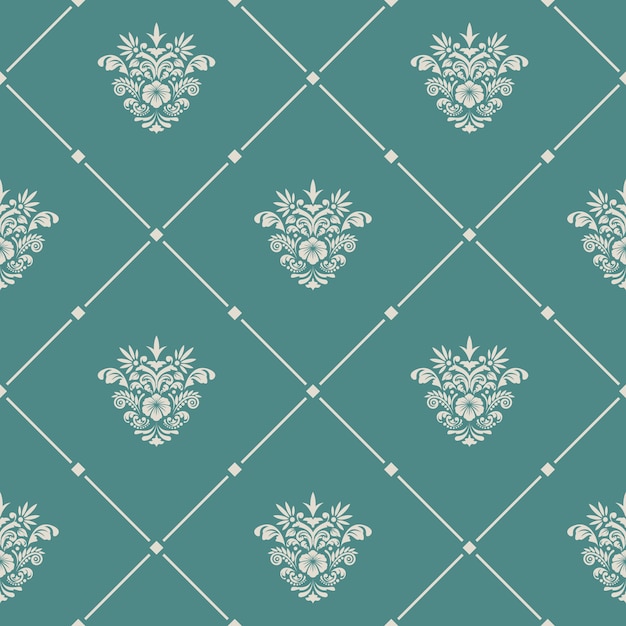 Free vector vintage pattern seamless. design wallpaper, retro background for fabric,