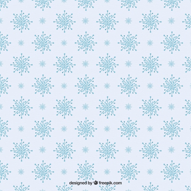 Free vector vintage pattern of snowflakes