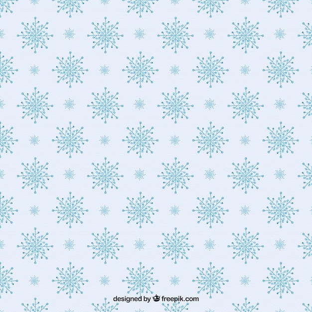 Free vector vintage pattern of snowflakes