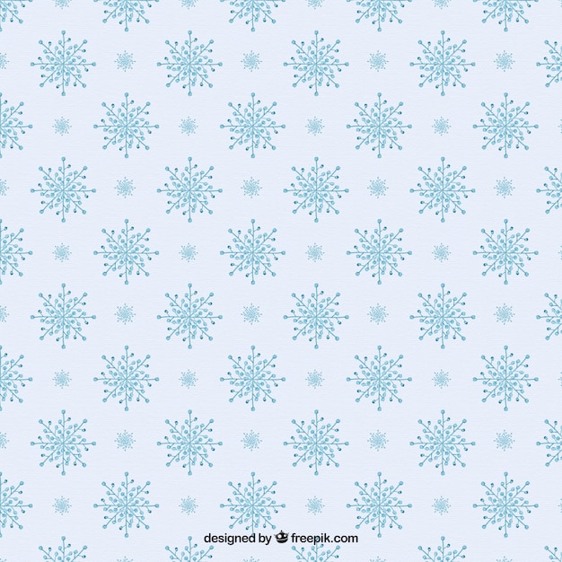 Vintage pattern of snowflakes