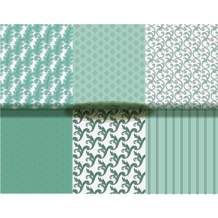 Free Vector vintage patterns collection