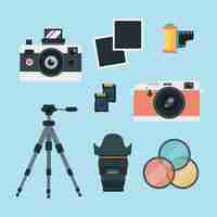 Free vector vintage photography set