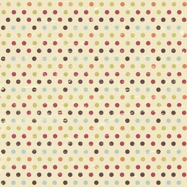 Vintage polka dot background