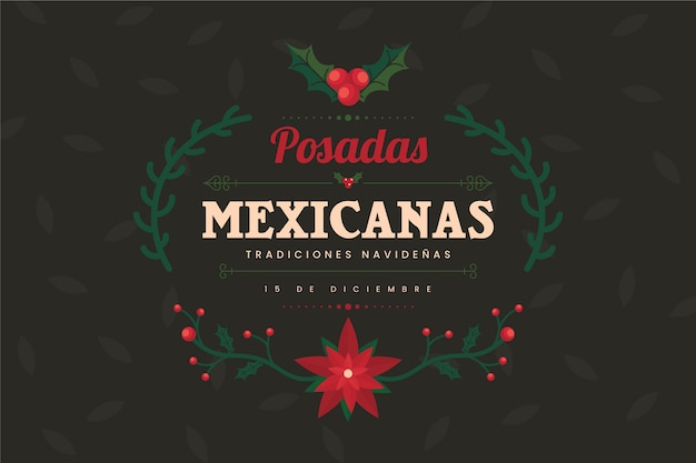 Free vector vintage posadas mexicanas background