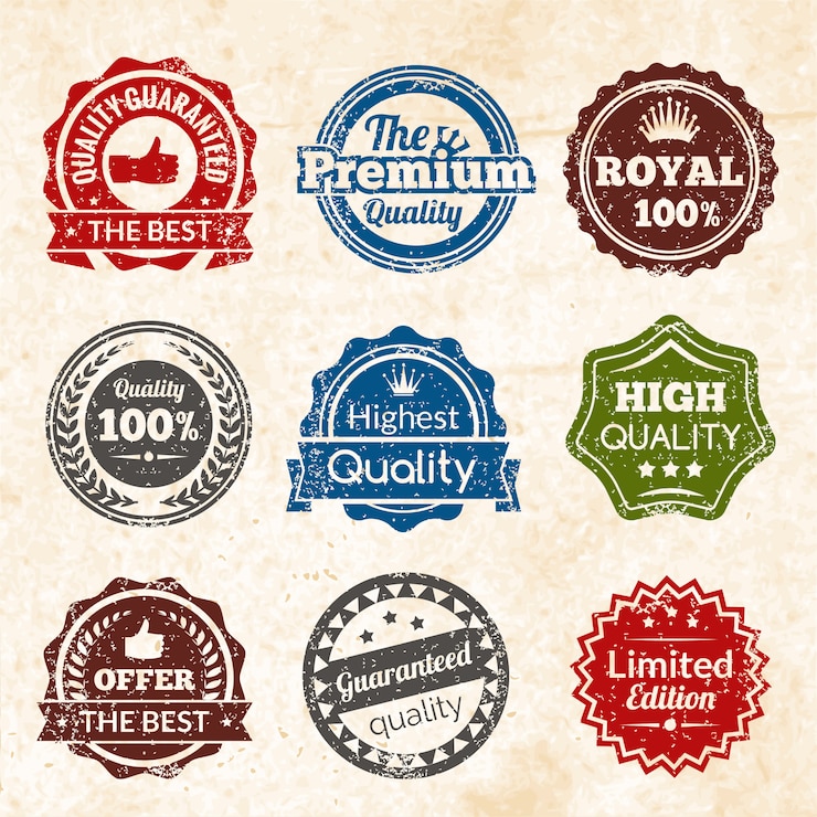 Free Vector vintage premium quality