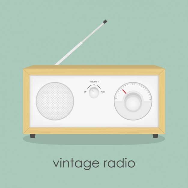 Vettore gratuito design vintage radio