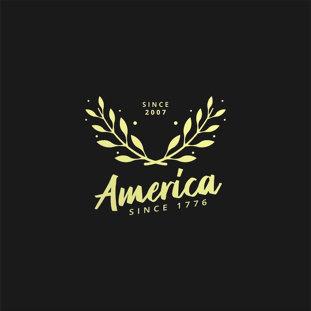 Free vector vintage retro logo minimalist golden style