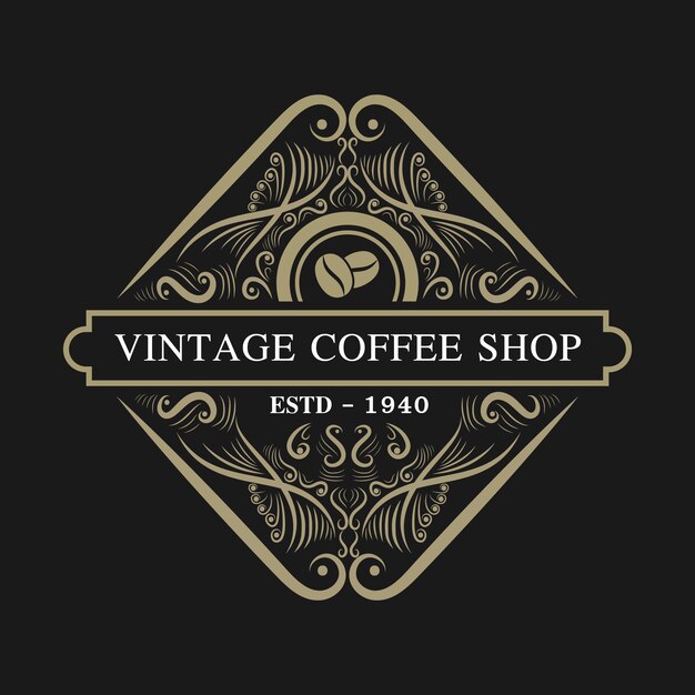 Download Vintage Cafe Logo Ideas PSD - Free PSD Mockup Templates