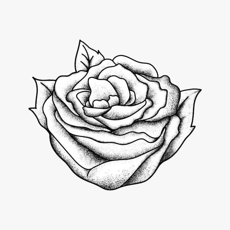 Free Vector vintage rose old school flash tattoo design symbol vector