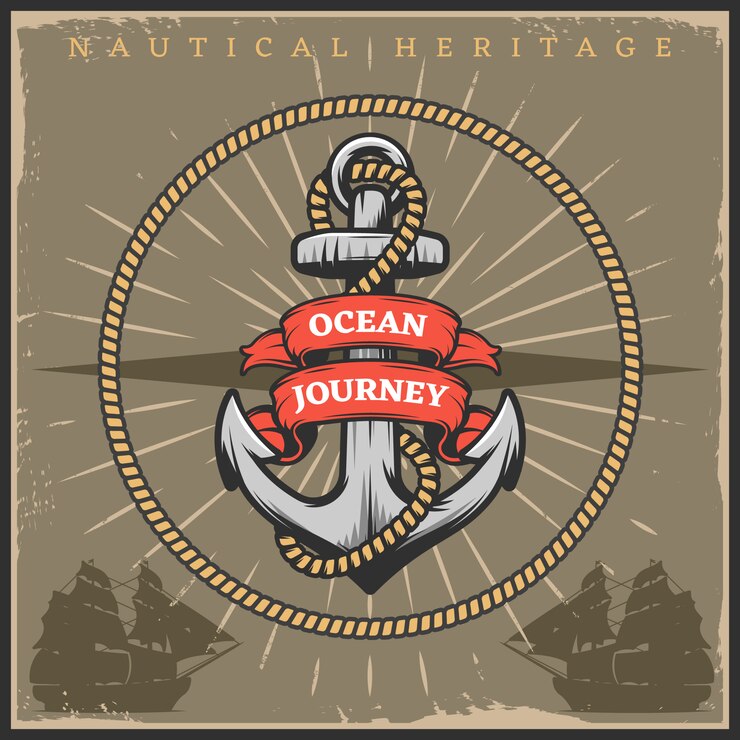 Free Vector vintage sailor naval poster