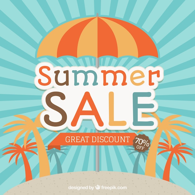 Vintage sale summer background