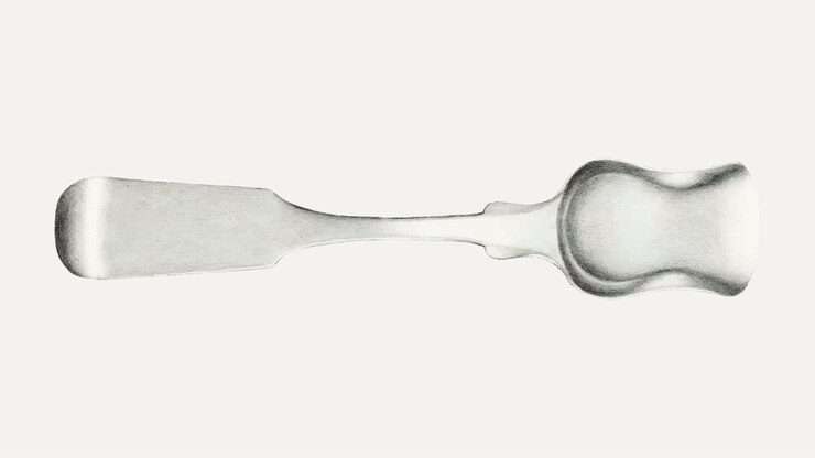 Free Vector vintage salt spoon vector illustration, remixed from the artwork by florence hastings