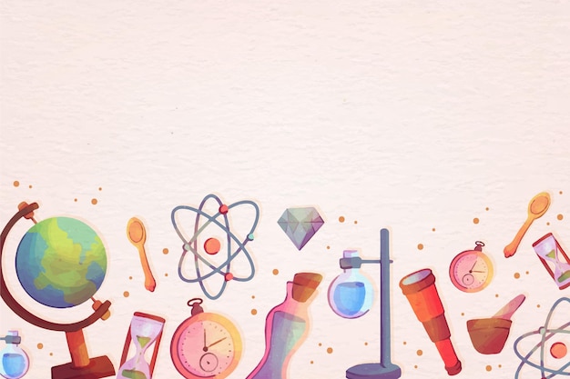 Free vector vintage science background