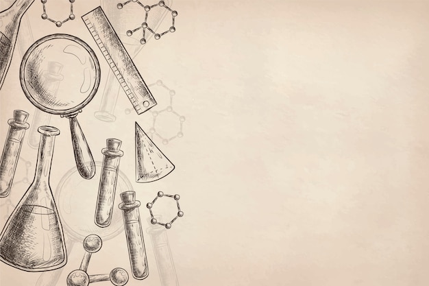 Free vector vintage science education background