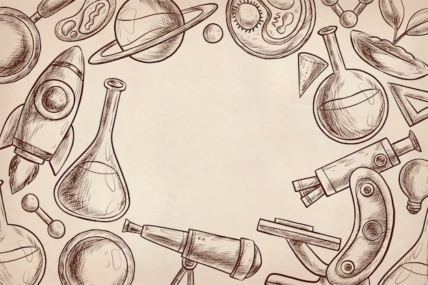 Free vector vintage science education background