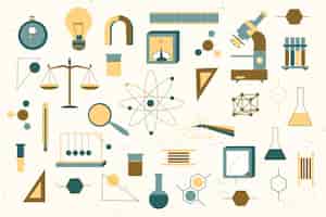Free vector vintage science education background