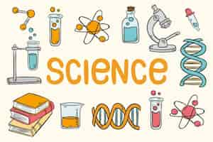 Free vector vintage science education wallpaper