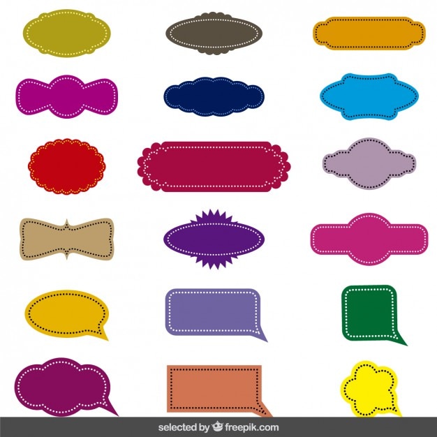 मुफ़्त वेक्टर vintage seam badges set