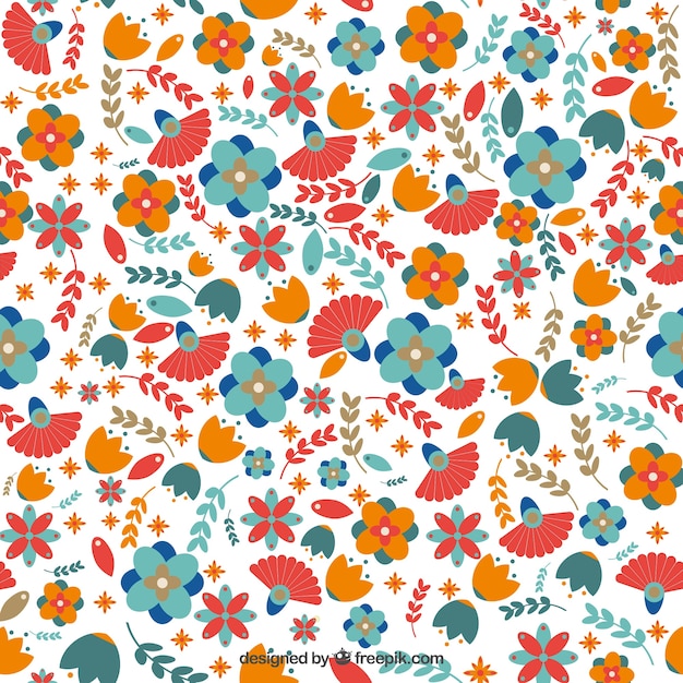 Vintage seamless floral background