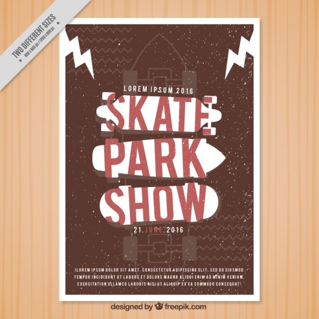 Skate vintage park mostra volantino